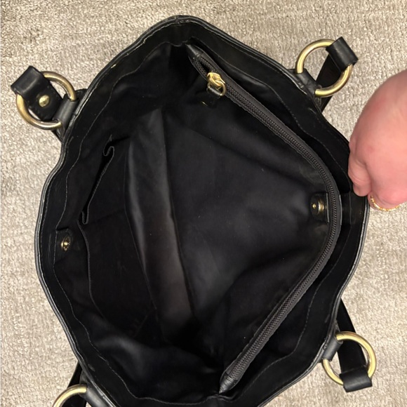 Coach F24961 Campbell Belle black carryall tote with gold hardware - Picture 4 of 10